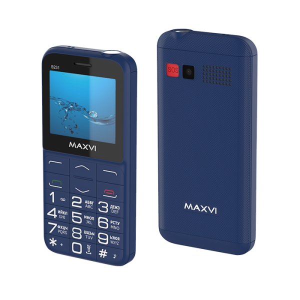 Купить Мобильный телефон Maxvi B231 blue